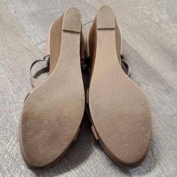 Heels Wedges Sandals Apostrophe Platform Nude Open Toe Women's WOMAN'S Size 9.5 - Picture 9 of 16